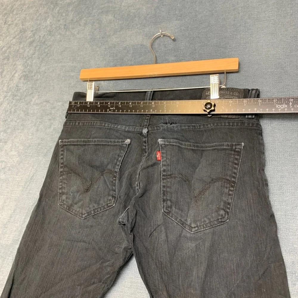 Levi's 511 Slim Fit Skinny Jeans Mens 31x32 Black Denim Dark Wash Everyday Wear